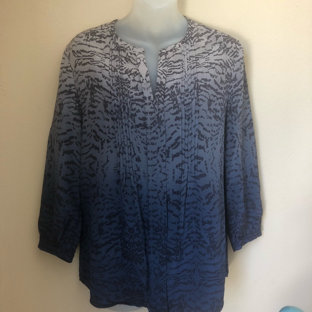 Nordstrom Classiqes Entier Ombré Silk Blouse